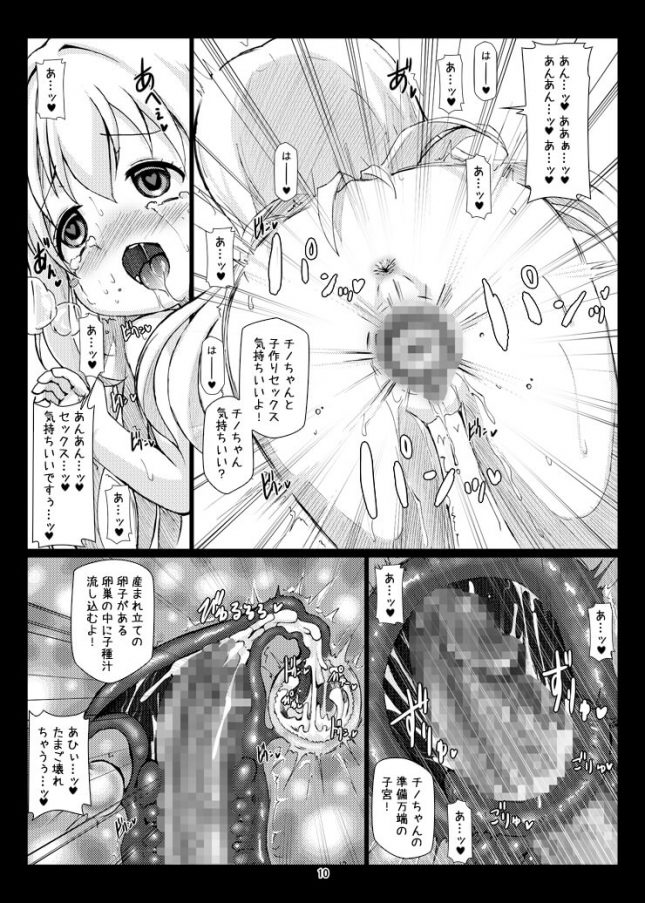 【エロ同人 ごちうさ】極ボテ♪チマメ隊【はくじら海猫団 エロ漫画】(9)